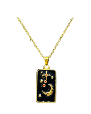 Celestial moon necklace