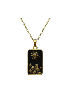 Celestial sun necklace