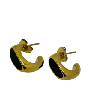 Onyx drop studs