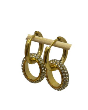 Double drop pave hoops