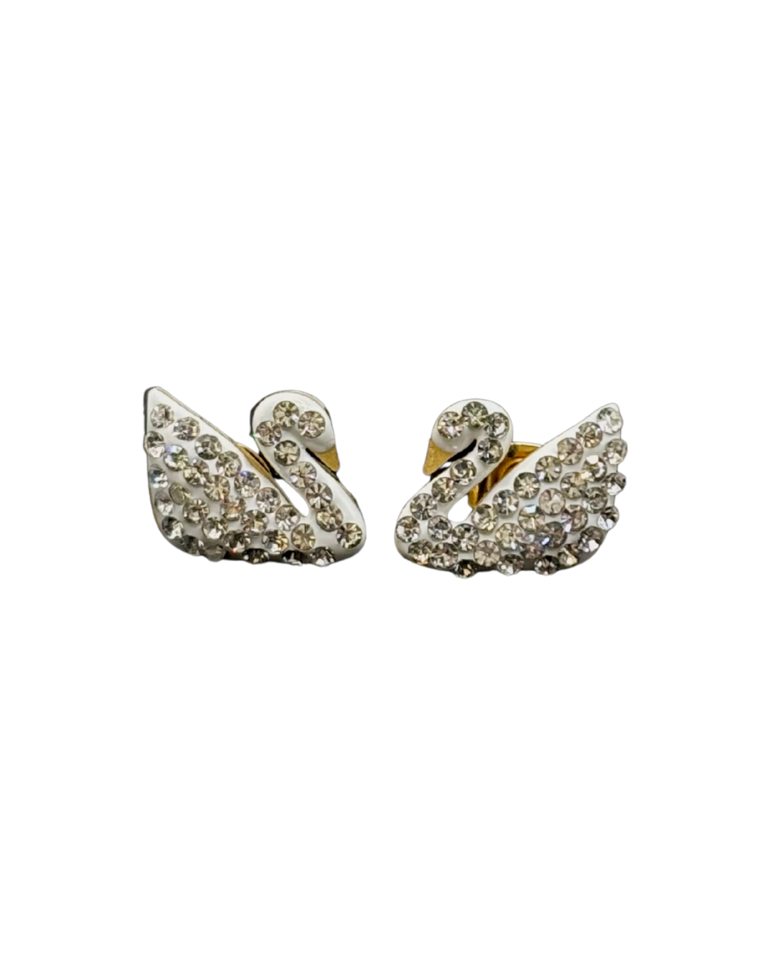 White swarovski studs
