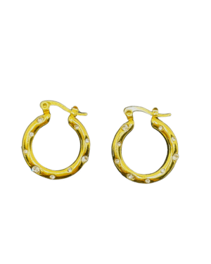 Crystal croissant hoops